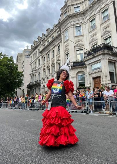 Rebecca Scott at London Pride